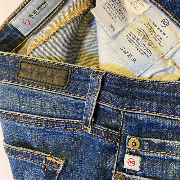AG The Legging Ankle super skinny jeans size 24 Adriano Goldschmied distressed - Picture 10 of 16